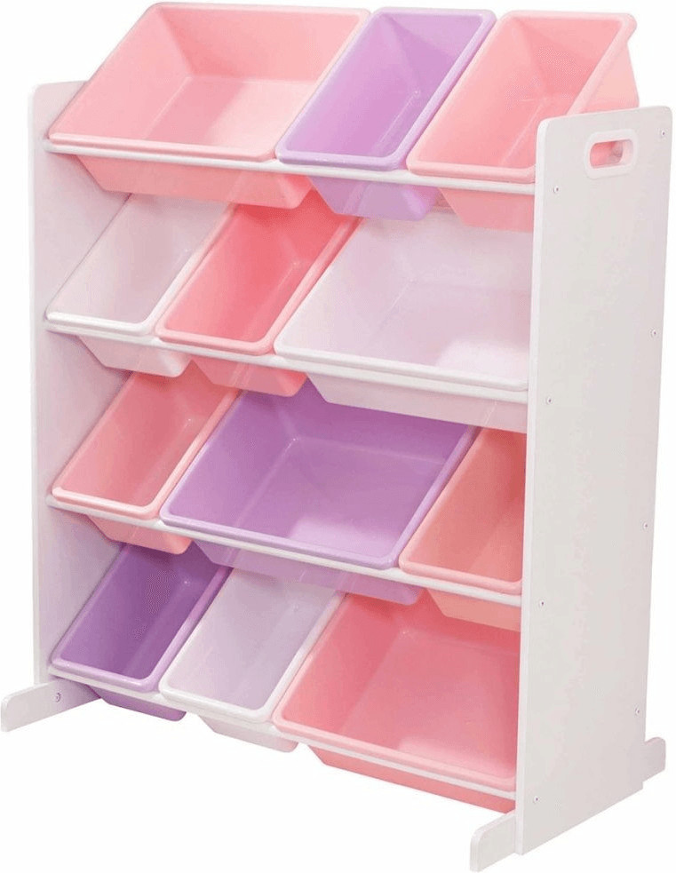 KidKraft Casier de rangement « Trie et range » - Pastel & blanc