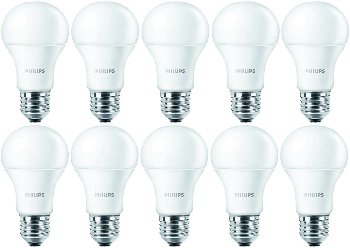Philips LED E27 8W (Equivalente 60W) CorePro Opaca - Luce Bianco Caldo 2700K, 806lm, Basso Consumo