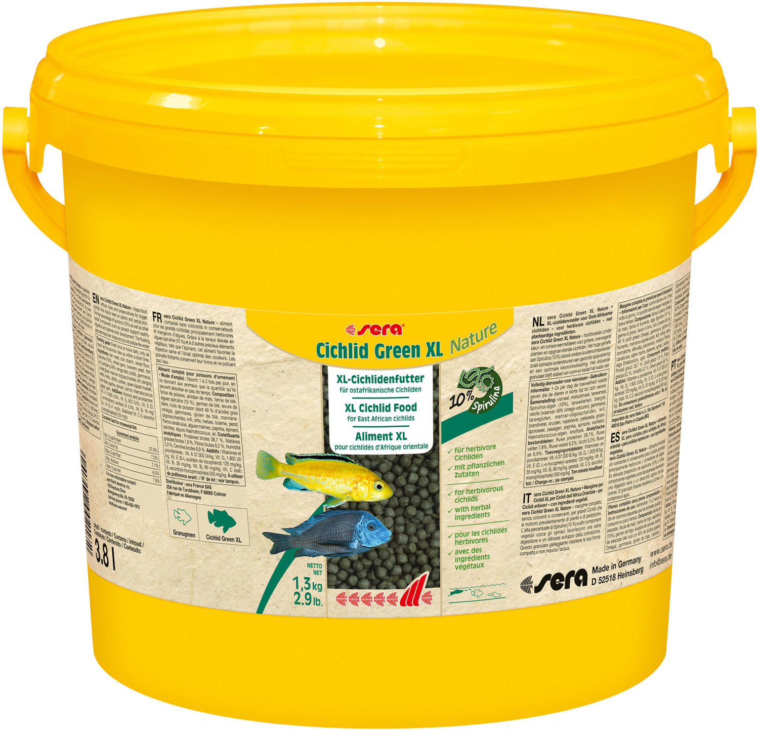 sera Cichlid Green XL (3,8 L)