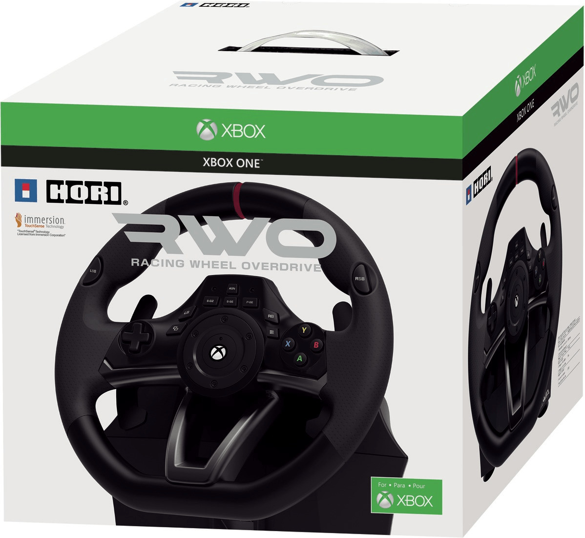 Volant et pédales XBOX ONE Orig. Sous licence XBOX Racing Overdrive +  Forza Horizon 4