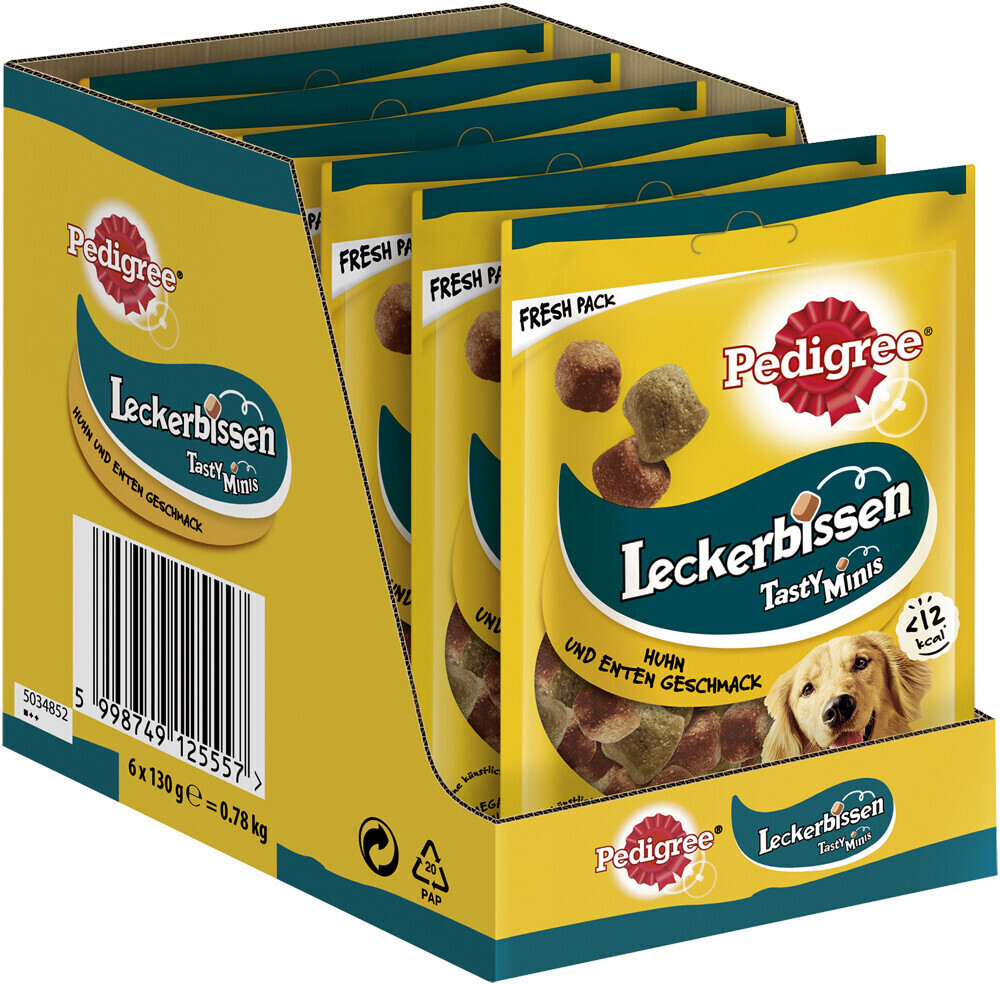Pedigree Sa récompense Bouchées moelleuses au poulet (6 x 130 g)