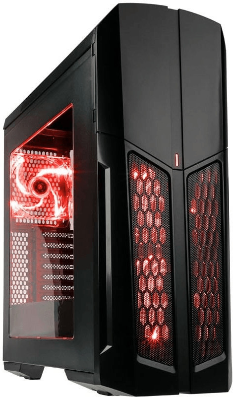 Kolink Vault Window schwarz/rot