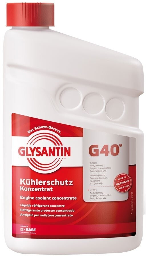 BASF GLYSANTIN G48 Kühlerschutz Ready Mix 1x1 Liter blau grün  gebrauchsfertig
