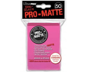 50 Stk. Ultra Pro Pro-Matte Sleeves Schutzhüllen Hell pink 