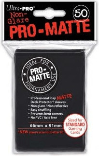 Ultra Pro Sleeves Pro-Matte 50 pièces noir
