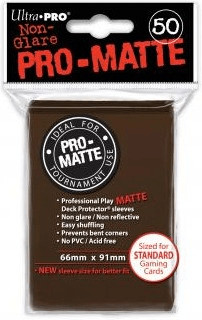 Ultra Pro Sleeves Pro-Matte 50 pièces marron