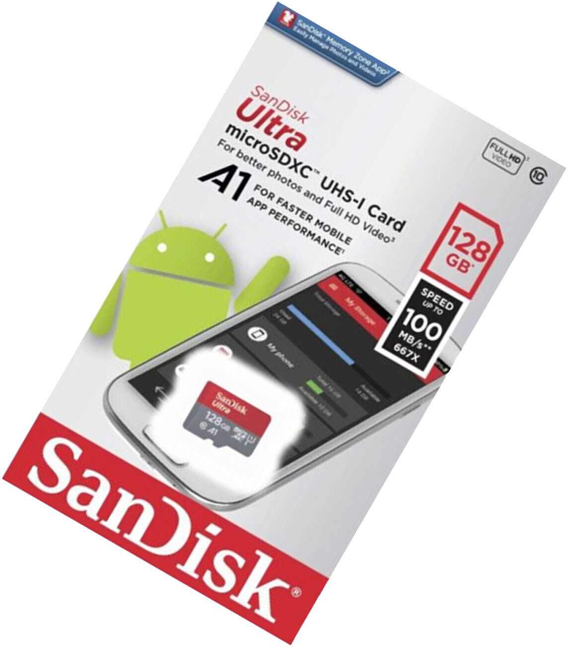 SanDisk Ultra A1 micro SDHC 16 Go (SDSQUAR-016G) au meilleur prix