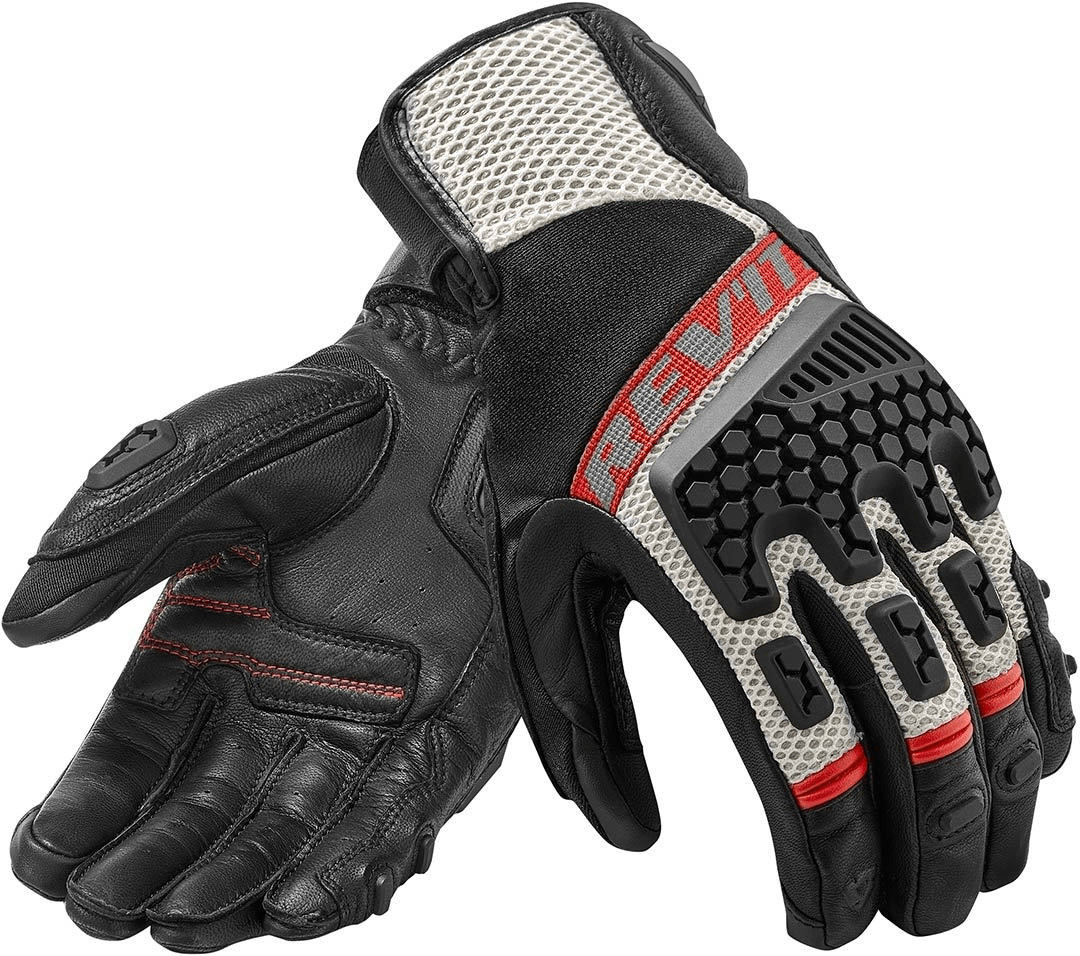 REV'IT! Gants Sand 3 noir/rouge