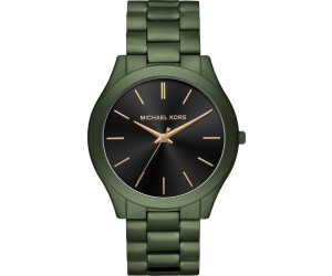 Slim runway black store stainless steel watch