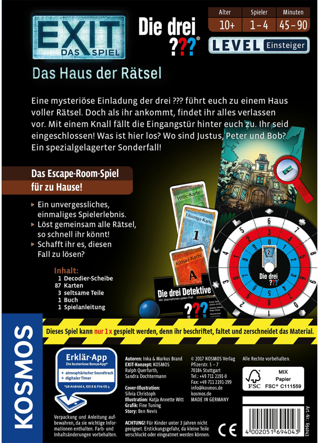 EXIT Die drei ??? Das Haus der Rätsel (694043) ab 8,99