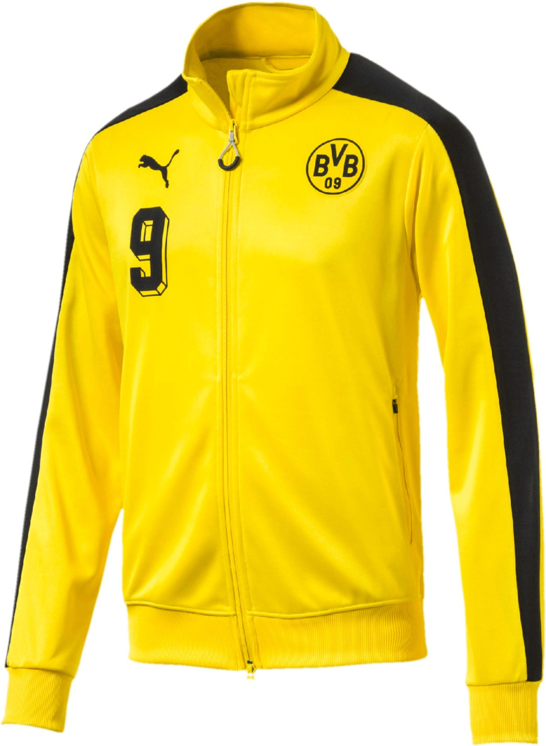 Puma BVB T7 Jacket No. 9 cyber yellow/puma black