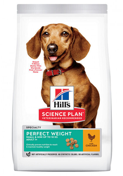 Hill's Science Plan Canine Adult Perfect Weight Mini avec poulet