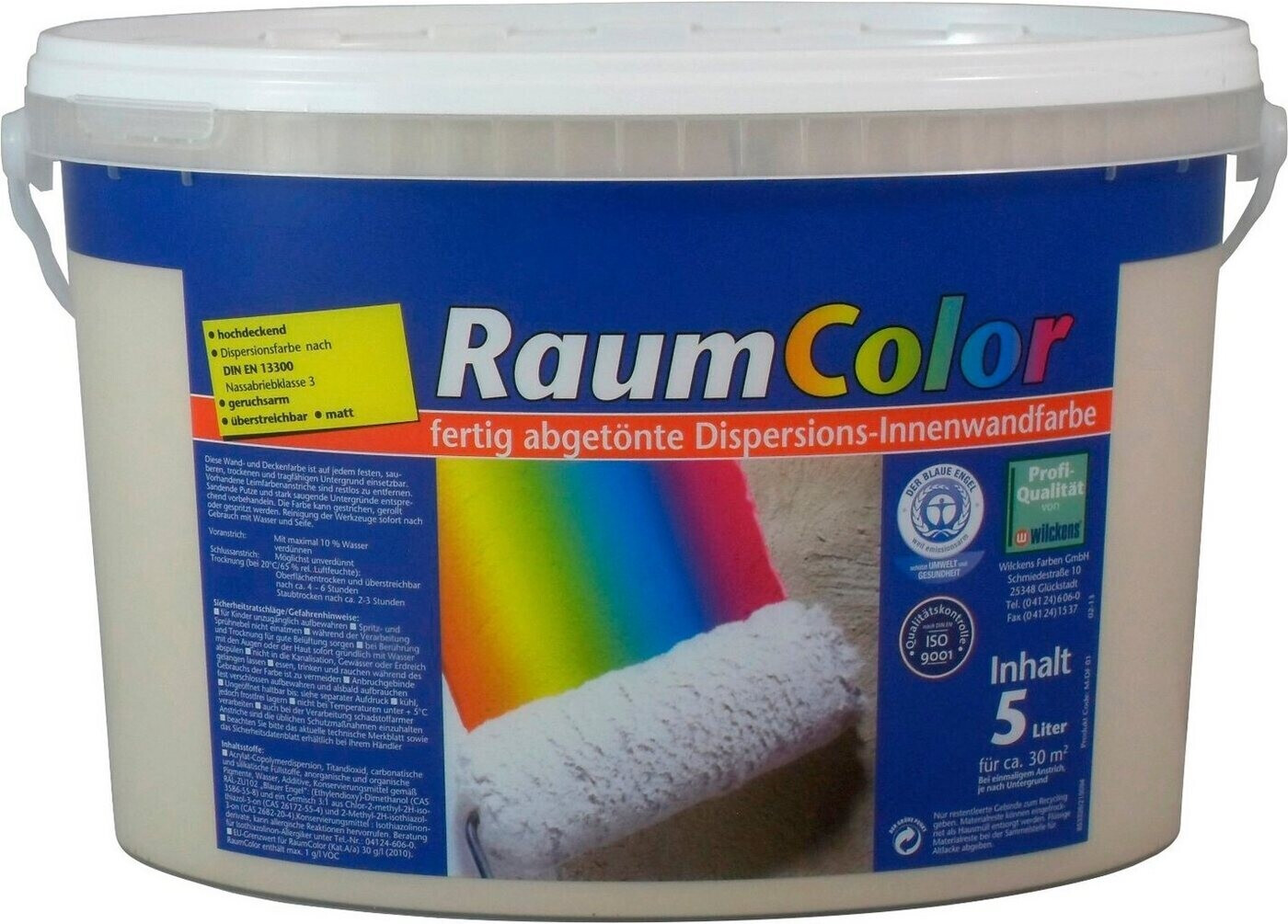Wilckens Raumcolor Dispersions-Innenfarbe 5 l 15,99 € bei Preisvergleich ab 