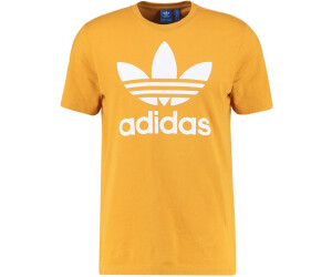adidas originals adicolor linear t-shirt in yellow