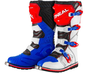 ONeal Rider Boot MX Cross Stiefel Blau Rot Weiß Moto Cross Motorrad Enduro Boots 