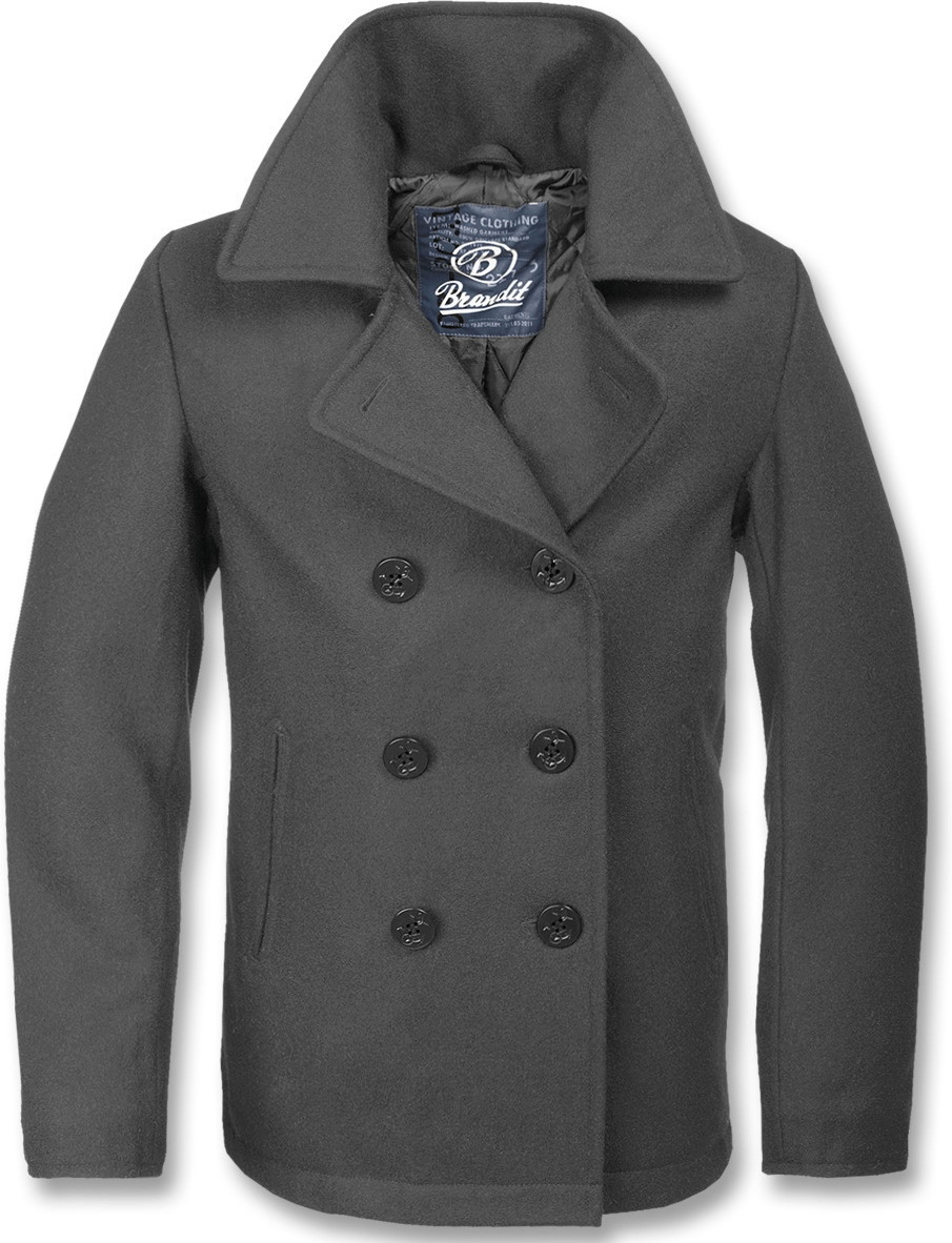 Brandit Pea Coat (3109) anthracite
