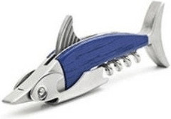 Kikkerland Corkscrew fish blue