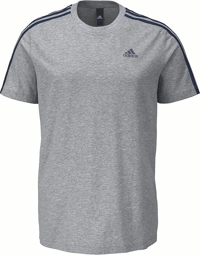 Adidas Essentials 3-Strips T-Shirt Medium Grey Heather (S98722)
