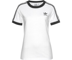 adidas white shirt black stripes