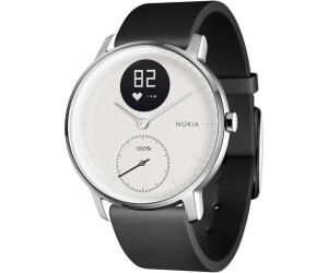 Withings Steel Hr 36 Mm Blanc Argent Silicone Noir Au Meilleur Prix Sur Idealo Fr