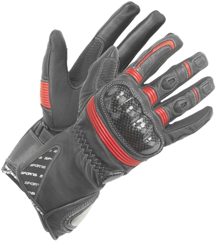 Büse Gants Misano noir/rouge