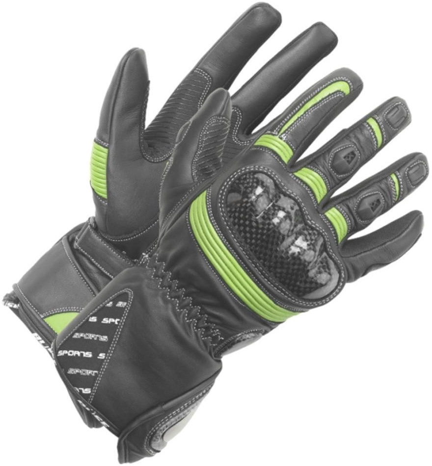 Büse Gants Misano noir/vert
