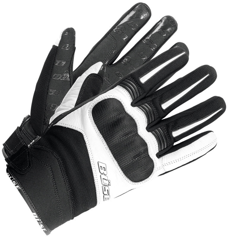 Büse Gants Open Road Evo noir/blanc