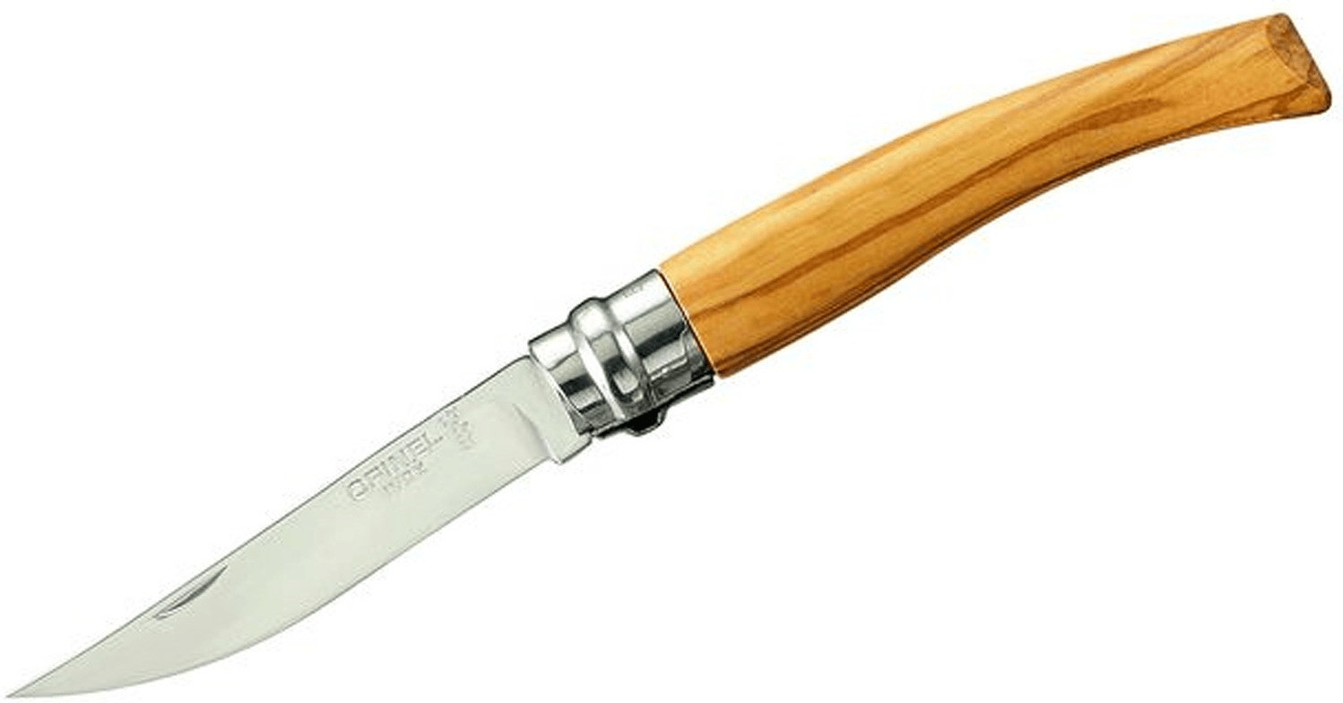 Opinel N° 8 (Slim-Line, Inox, Olive)