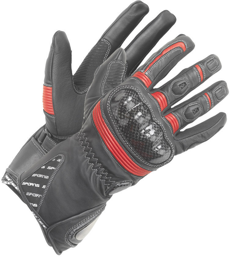 Büse Gants Misano Lady noir/rouge