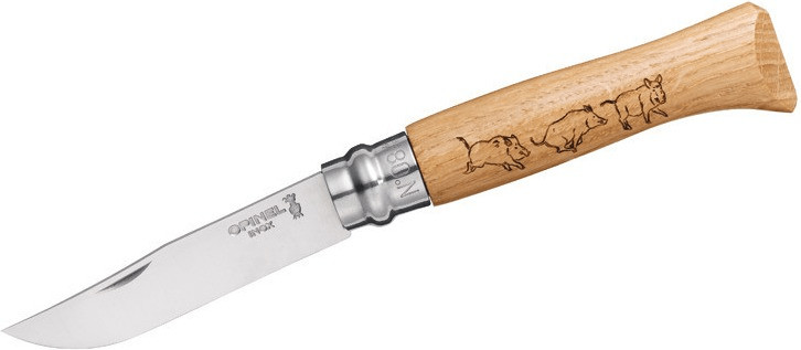 Opinel N° 8 Animalia (Inox, wild boar)