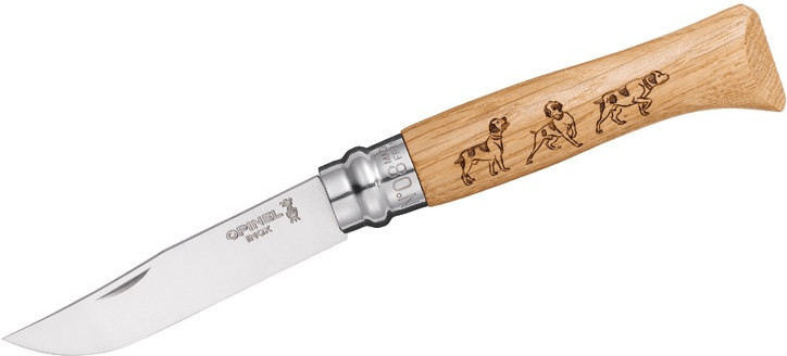 Opinel N° 8 Animalia (Inox, dog)