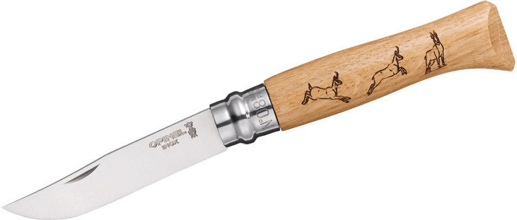 Opinel N° 8 Animalia (Inox, goat)