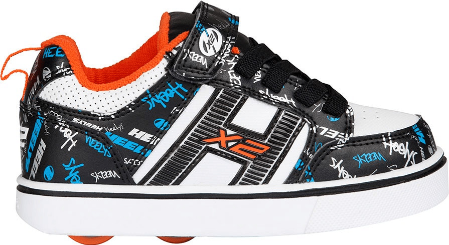 Heelys Bolt Plus X2 black/white/orange/cyan