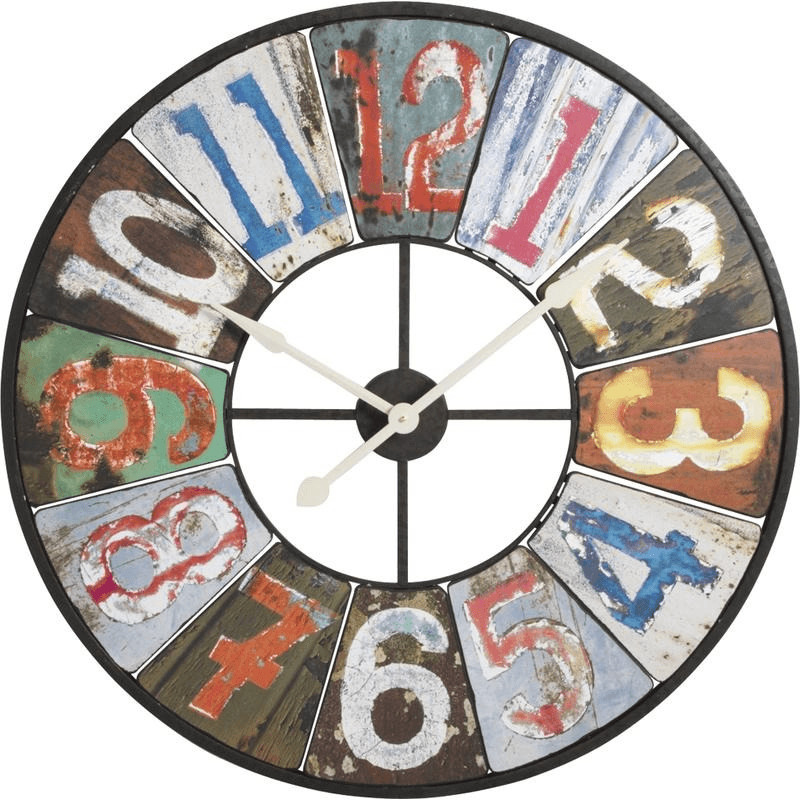 Aubry Gaspard Horloge en Bois et Métal DHL 1310