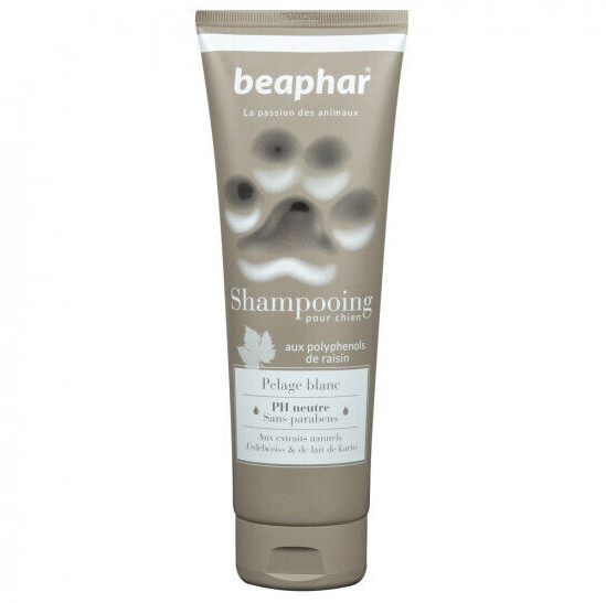 Beaphar Shampooing pelage blanc pour chien (250 ml)