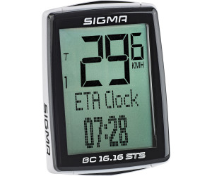 Fahrradcomputer Sigma BC 16.16 STS Funk Fahrradtacho Tachometer kabellos 