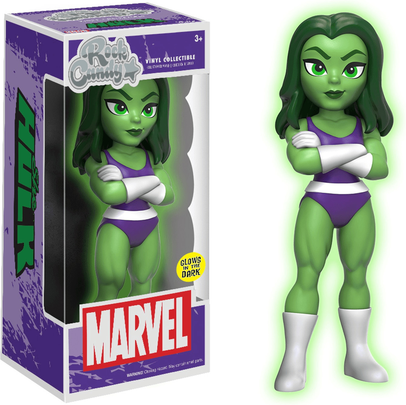 Funko Rock Candy Marvel - She-Hulk (Glows in the Dark)