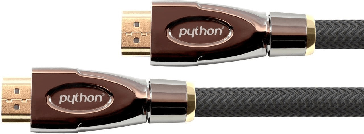Python HDMI 2.0 Kabel Ethernet 4K schwarz 0,5m