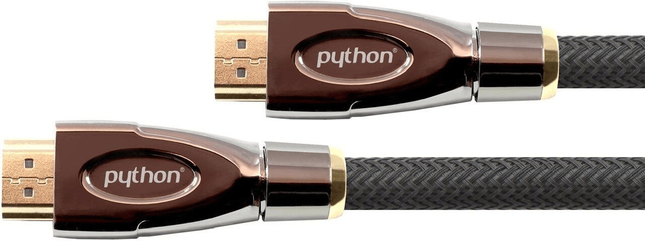 Python HDMI 2.0 Kabel Ethernet 4K schwarz 25,0m