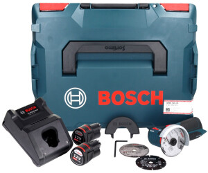 Meuleuse angulaire Bosch Professional GWS 12V-76 + 2 batteries 3,0Ah +  L-BOXX 75mm de diamètre - 06019F200B - Cdiscount Bricolage