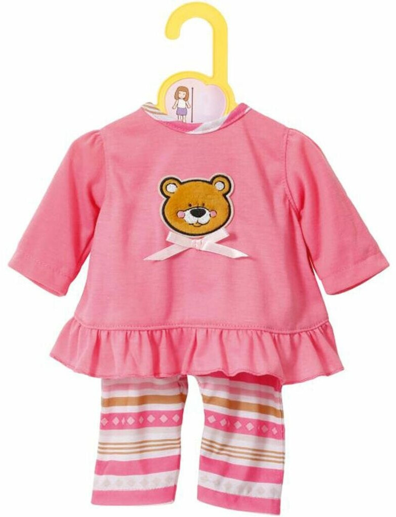 Zapf Creation Dolly Moda Pyjama Für Puppen 30–36 Cm – Süße Kleidersets Für My Little Baby Born & Annabell