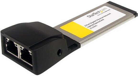 StarTech Carte réseau 2 ports Gigabit ExpressCard (EC2000S)