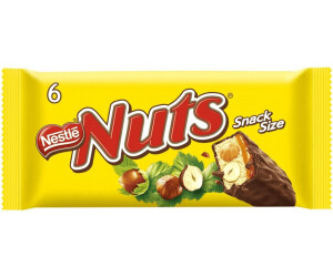 NestlÃ© Nuts Barre de Chocolat avec noisettes et Caramel 24 Barres