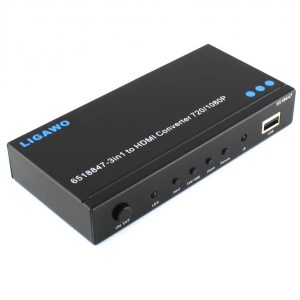 Ligawo VGA + YPbPr + USB to HDMI Converter (6518847)