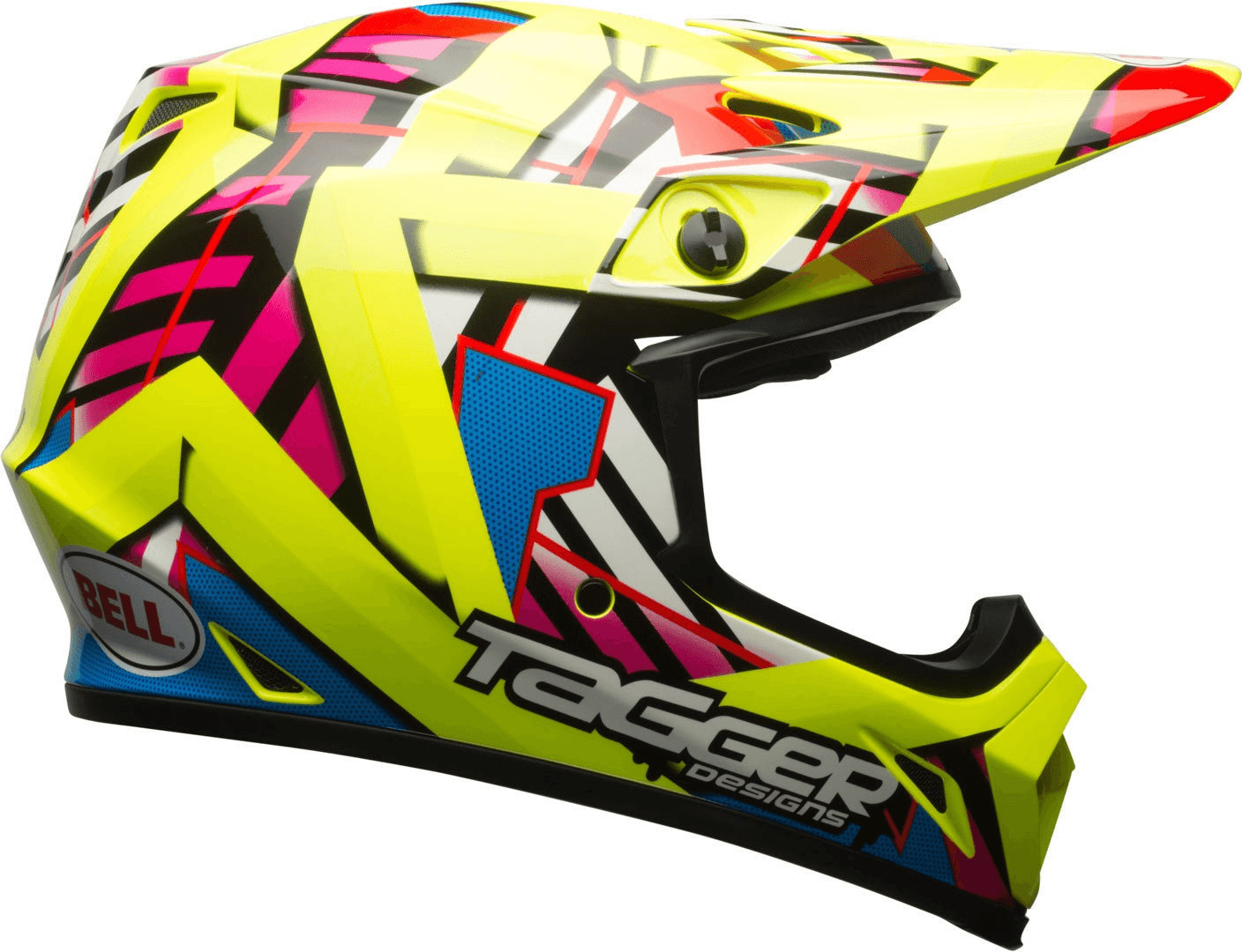 Bell MX-9 Tagger Double Trouble yellow/pink