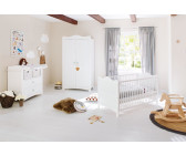 Babyzimmer Kinderzimmer komplett Set Babymöbel Komplettset umbaubar KIM 1 weiß 