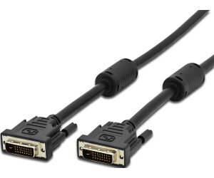 doppelt geschirmt Best Plug 2 Meter DVI Kabel Dual Link Kabel geeignet für HD FullHD WQXGA Schwarz DVI-I 24+5 Stecker auf DVI-I 24+5 Stecker 
