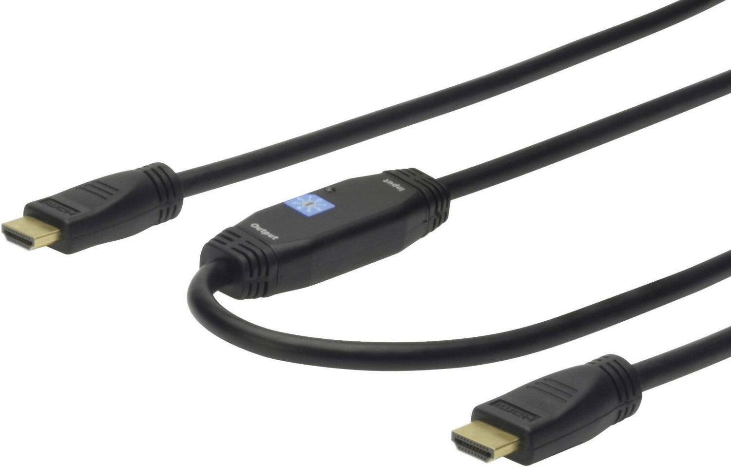 Digitus HDMI connecting cable with amplifier (1x HDMI plug -1x HDMI plug) 30m black