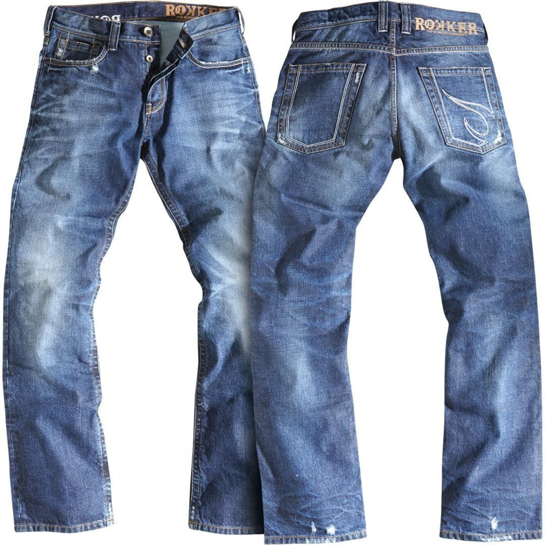 Rokker Pantalon Rebel Jeans bleu