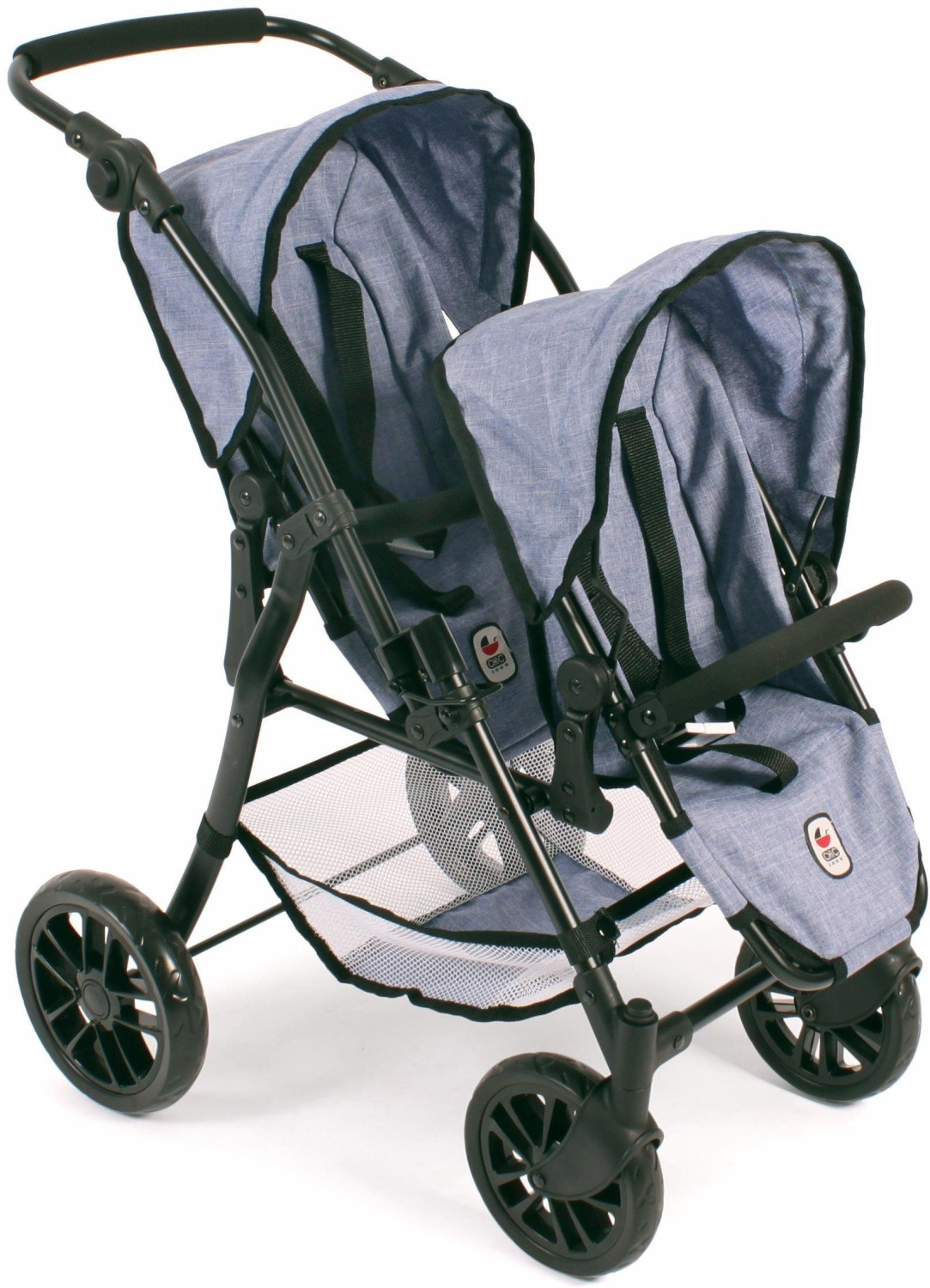 Bayer-Chic Tandem-Buggy Twinny - Jeans Blue
